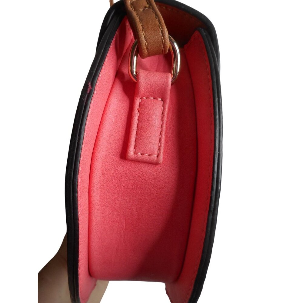 Simply Noelle pink Leather like Handbag Purse twist lock close - Picture 5 of 10